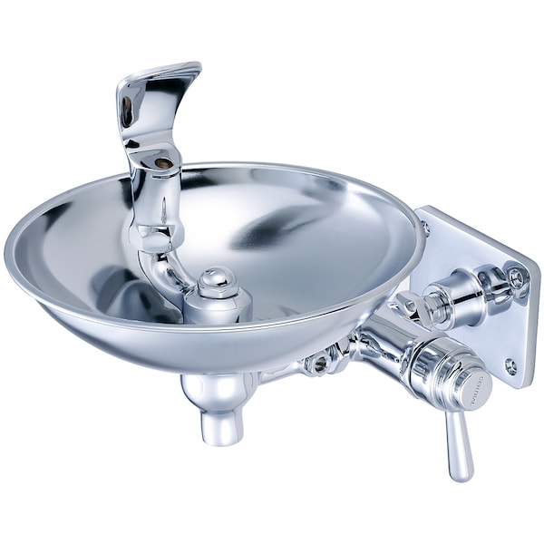 Drinking Fountain-Wallmount, NPT, Single Hole, Polished Chrome, Weight: 6.53